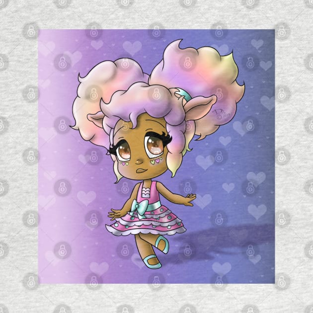 African American Girl with Sheep Ears by treasured-gift